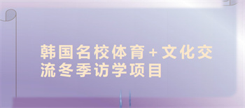 國內(nèi)韓國研學(xué)申請(qǐng)機(jī)構(gòu)top10名單榜